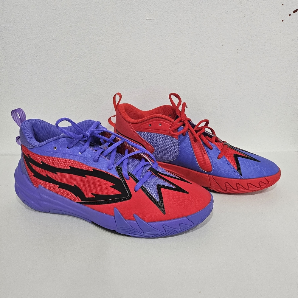Puma New Basketball Shoe-Scoot 1 Pred (dark amethyst-for red) / US 10.5